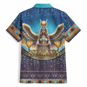 Egyptian Goddess Isis Hawaiian Shirt Ancient Mythology Winged Queen