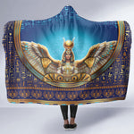 Egyptian Goddess Isis Hooded Blanket Ancient Mythology Winged Queen