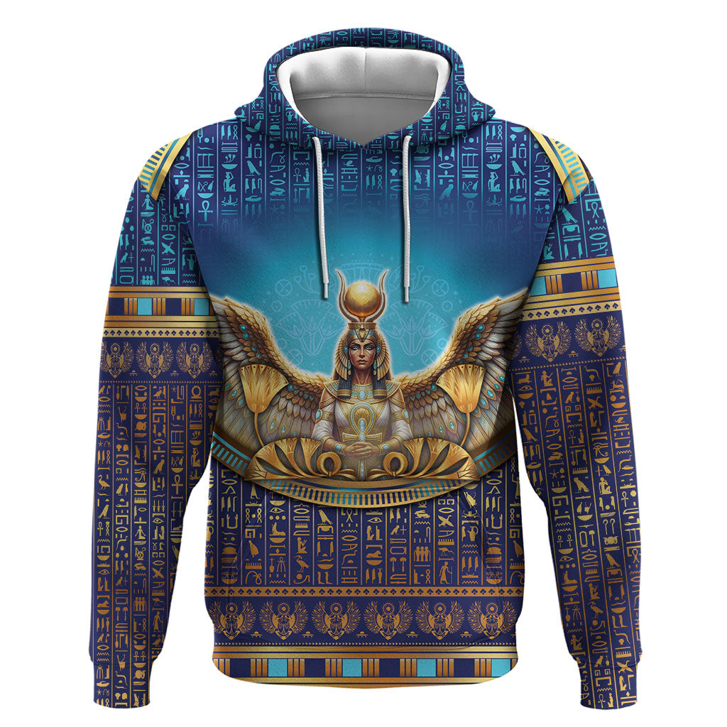 Egyptian Goddess Isis Hoodie Ancient Mythology Winged Queen