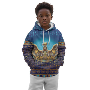 Egyptian Goddess Isis Kid Hoodie Ancient Mythology Winged Queen