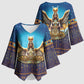 Egyptian Goddess Isis Kimono Sleeve Blouse Ancient Mythology Winged Queen