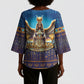 Egyptian Goddess Isis Kimono Sleeve Blouse Ancient Mythology Winged Queen