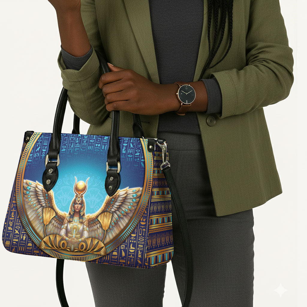Egyptian Goddess Isis Leather Bag Ancient Mythology Winged Queen