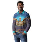 Egyptian Goddess Isis Long Sleeve Polo Shirt Ancient Mythology Winged Queen