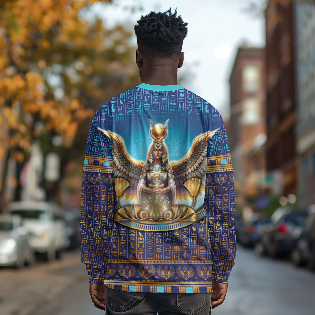 Egyptian Goddess Isis Long Sleeve Shirt Ancient Mythology Winged Queen