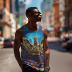 Egyptian Goddess Isis Men Tank Top Ancient Mythology Winged Queen