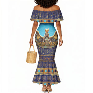 Egyptian Goddess Isis Mermaid Dress Ancient Mythology Winged Queen