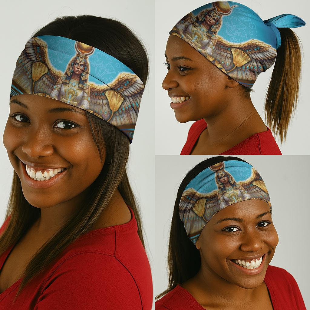 Egyptian Goddess Isis Neck Gaiter Ancient Mythology Winged Queen