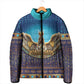 Egyptian Goddess Isis Padded Jacket Ancient Mythology Winged Queen