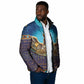 Egyptian Goddess Isis Padded Jacket Ancient Mythology Winged Queen