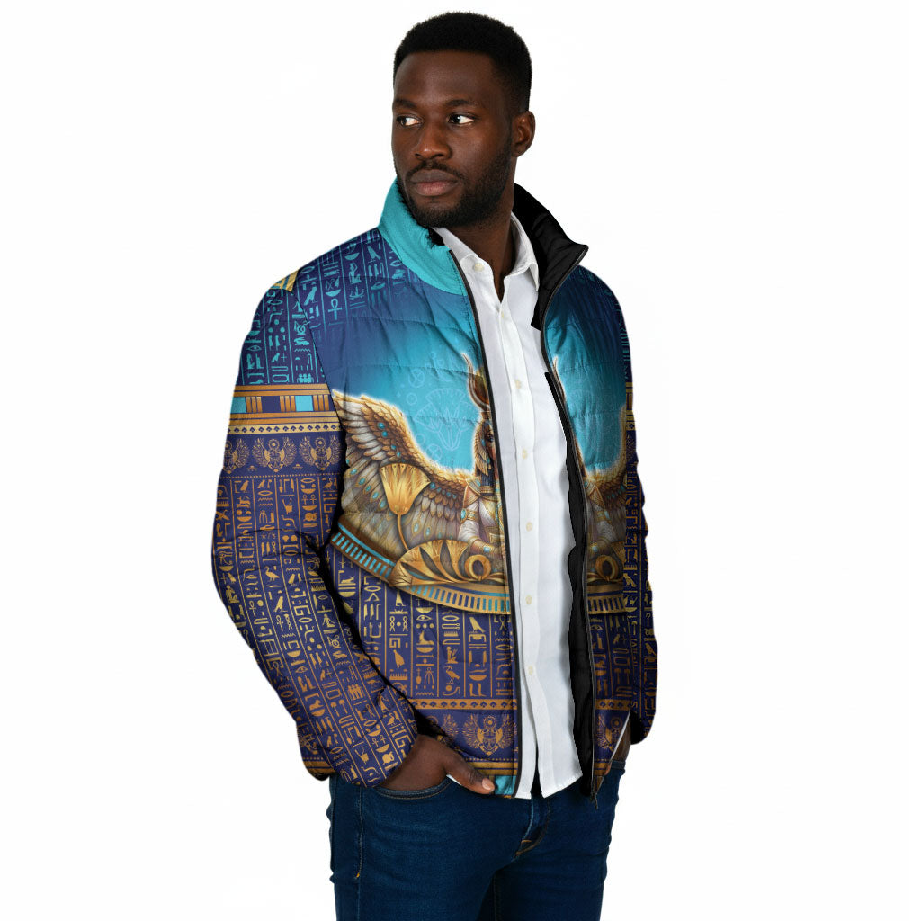 Egyptian Goddess Isis Padded Jacket Ancient Mythology Winged Queen