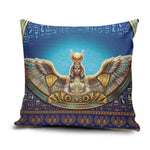 Egyptian Goddess Isis Pillow Cover Ancient Mythology Winged Queen