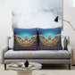 Egyptian Goddess Isis Pillow Cover Ancient Mythology Winged Queen