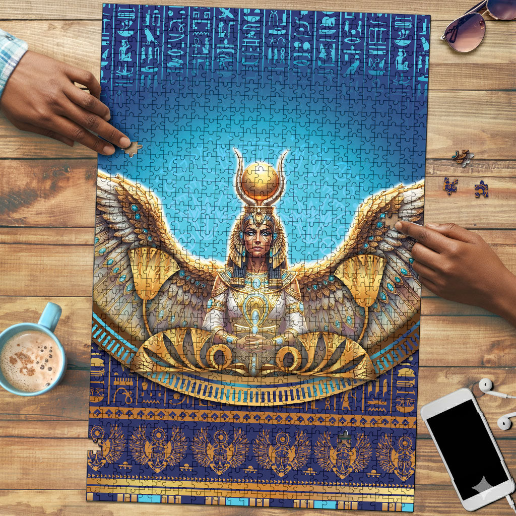 Egyptian Goddess Isis Puzzle Ancient Mythology Winged Queen