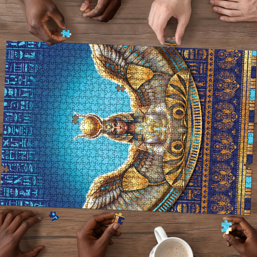 Egyptian Goddess Isis Puzzle Ancient Mythology Winged Queen