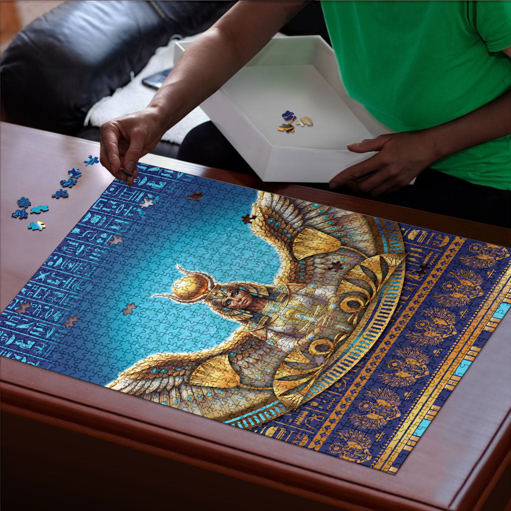 Egyptian Goddess Isis Puzzle Ancient Mythology Winged Queen