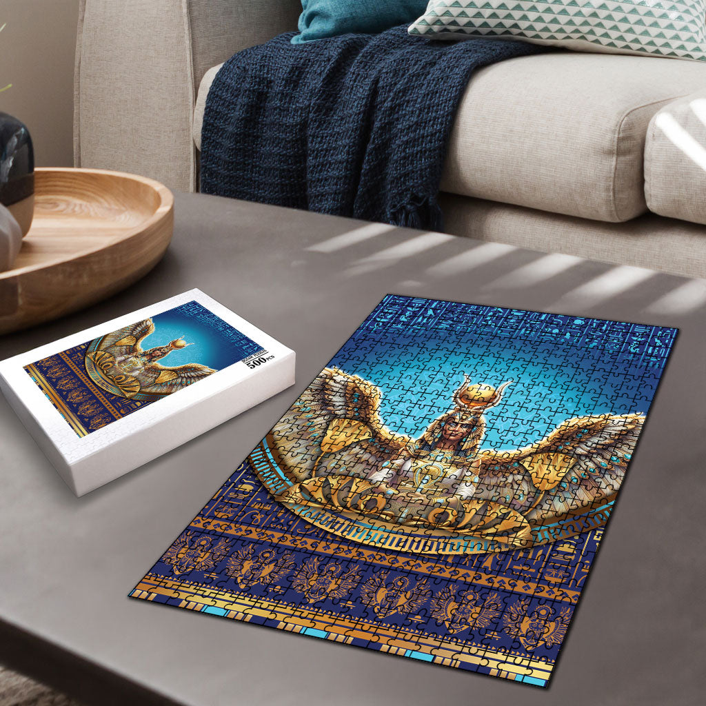 Egyptian Goddess Isis Puzzle Ancient Mythology Winged Queen