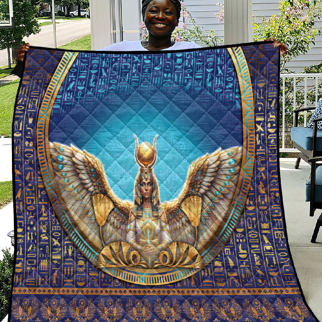 Egyptian Goddess Isis Quilt Ancient Mythology Winged Queen