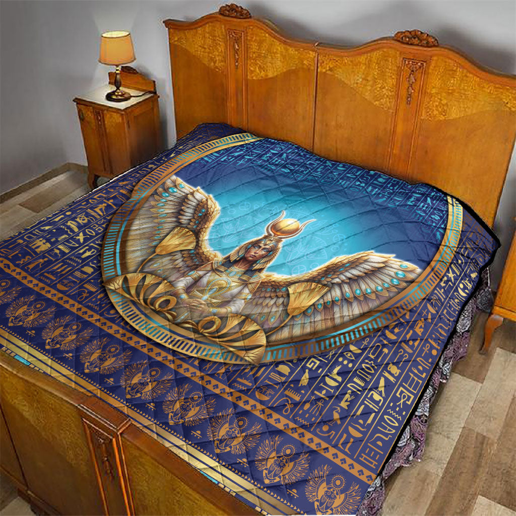 Egyptian Goddess Isis Quilt Ancient Mythology Winged Queen