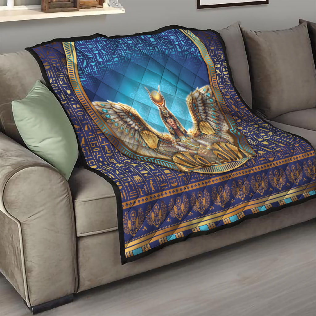 Egyptian Goddess Isis Quilt Ancient Mythology Winged Queen