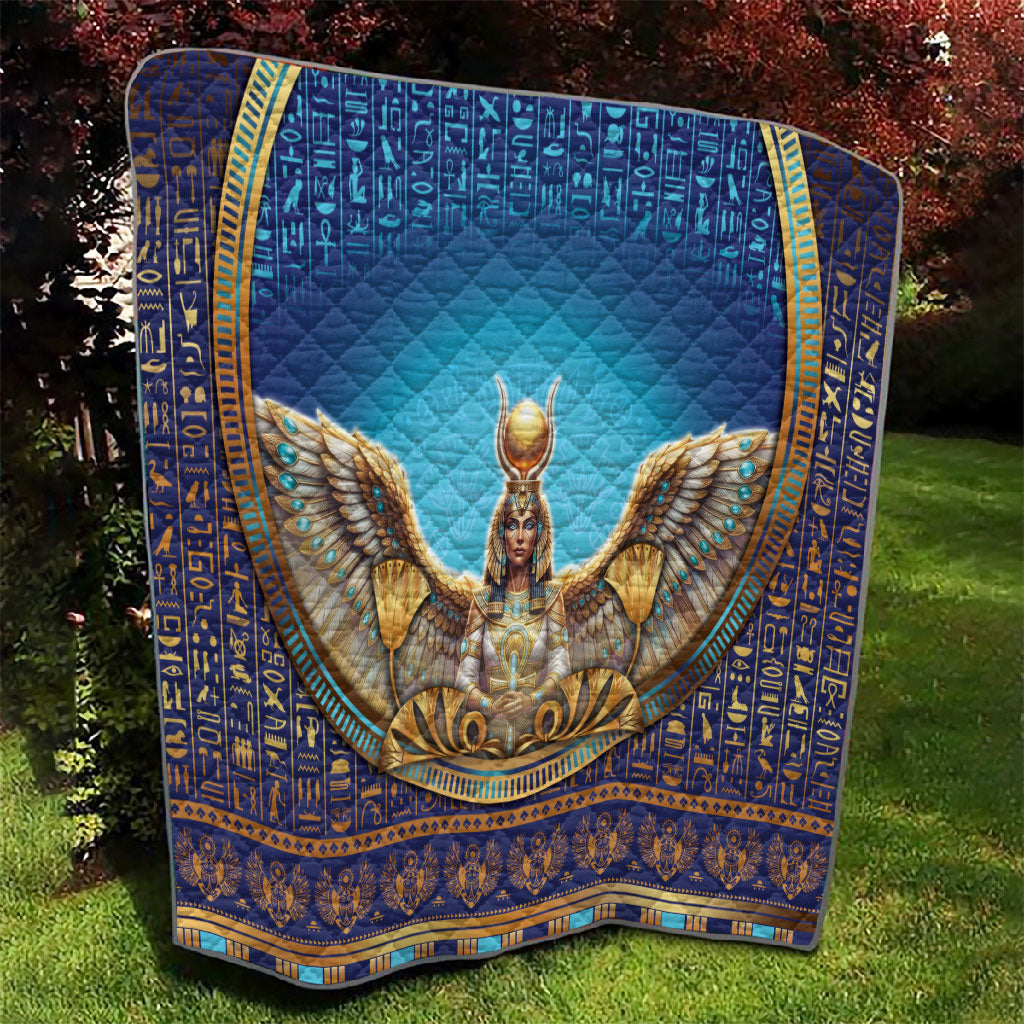 Egyptian Goddess Isis Quilt Ancient Mythology Winged Queen