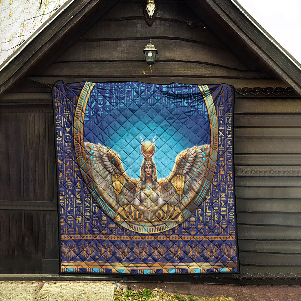 Egyptian Goddess Isis Quilt Ancient Mythology Winged Queen