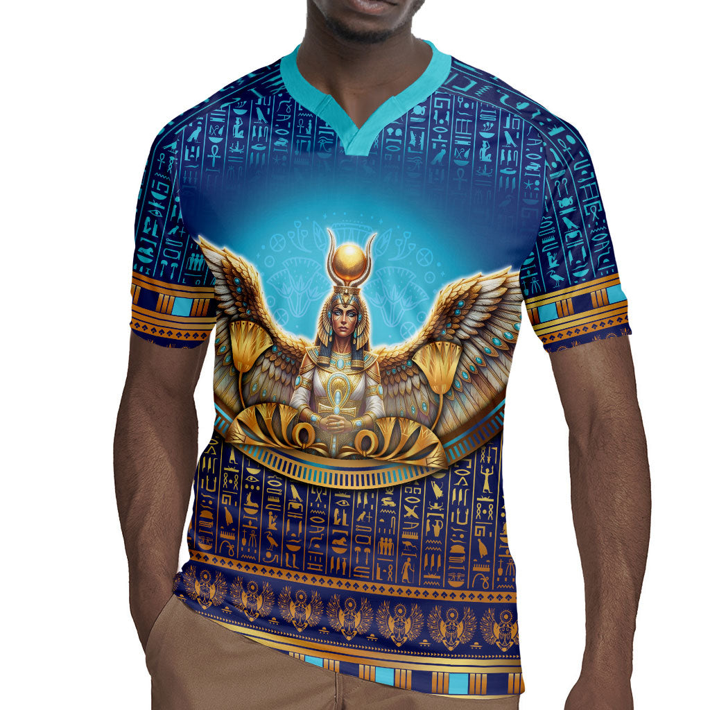 Egyptian Goddess Isis Rugby Jersey Ancient Mythology Winged Queen