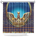 Egyptian Goddess Isis Shower Curtain Ancient Mythology Winged Queen