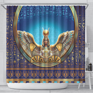 Egyptian Goddess Isis Shower Curtain Ancient Mythology Winged Queen