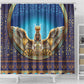 Egyptian Goddess Isis Shower Curtain Ancient Mythology Winged Queen
