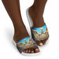 Egyptian Goddess Isis Slide Sandals Ancient Mythology Winged Queen