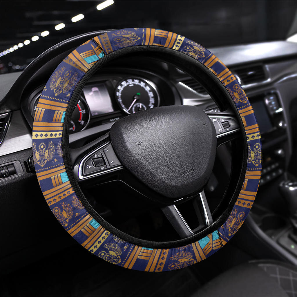 Egyptian Goddess Isis Steering Wheel Cover Ancient Mythology Winged Queen