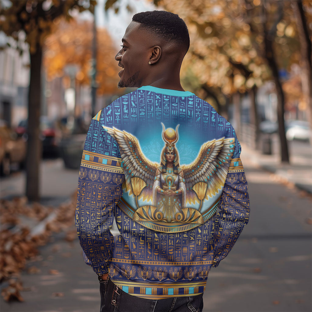 Egyptian Goddess Isis Sweatshirt Ancient Mythology Winged Queen