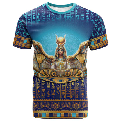 Egyptian Goddess Isis T shirt Ancient Mythology Winged Queen
