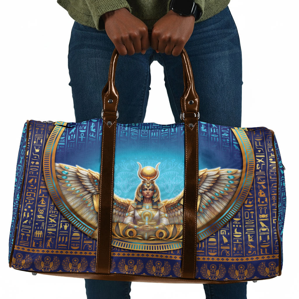 Egyptian Goddess Isis Travel Bag Ancient Mythology Winged Queen