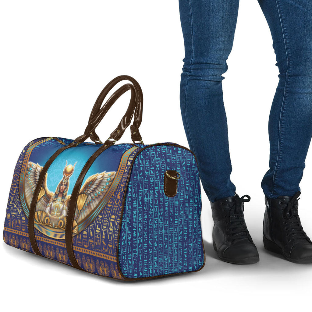 Egyptian Goddess Isis Travel Bag Ancient Mythology Winged Queen