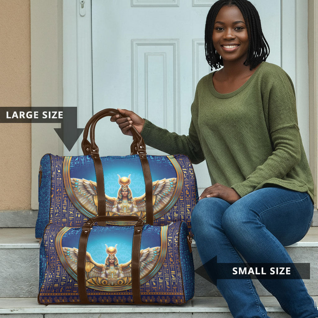 Egyptian Goddess Isis Travel Bag Ancient Mythology Winged Queen