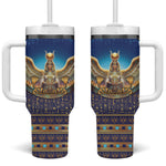 Egyptian Goddess Isis Tumbler With Handle Ancient Mythology Winged Queen