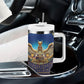 Egyptian Goddess Isis Tumbler With Handle Ancient Mythology Winged Queen