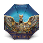 Egyptian Goddess Isis Umbrella Ancient Mythology Winged Queen