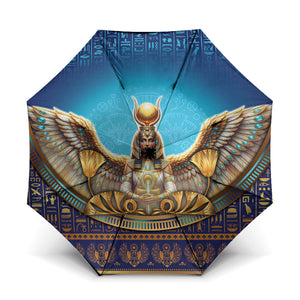Egyptian Goddess Isis Umbrella Ancient Mythology Winged Queen