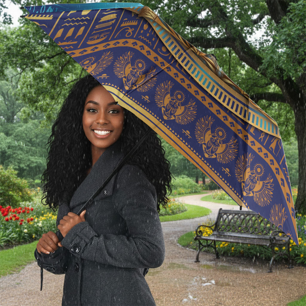 Egyptian Goddess Isis Umbrella Ancient Mythology Winged Queen