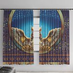 Egyptian Goddess Isis Window Curtain Ancient Mythology Winged Queen