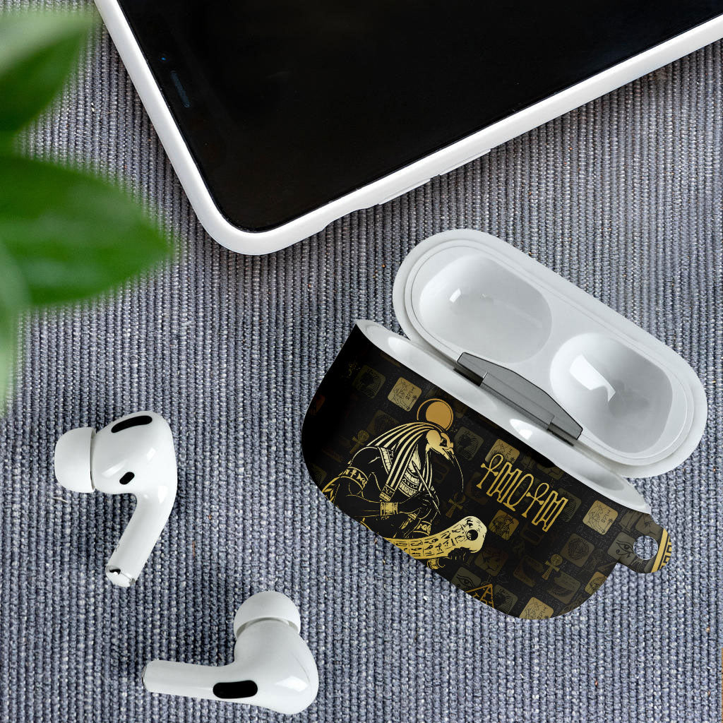Egyptian God Thoth AirPods Case Ancient Mythology Ibis Wisdom Hieroglyphic