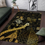 Egyptian God Thoth Area Rug Ancient Mythology Ibis Wisdom Hieroglyphic