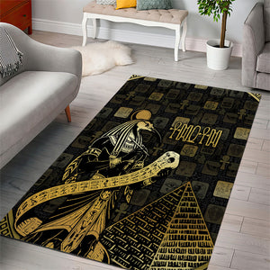 Egyptian God Thoth Area Rug Ancient Mythology Ibis Wisdom Hieroglyphic