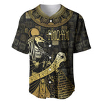 Egyptian God Thoth Baseball Jersey Ancient Mythology Ibis Wisdom Hieroglyphic