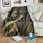 Egyptian God Thoth Blanket Ancient Mythology Ibis Wisdom Hieroglyphic