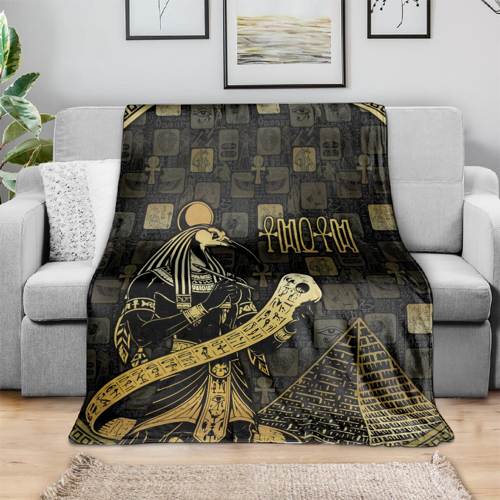 Egyptian God Thoth Blanket Ancient Mythology Ibis Wisdom Hieroglyphic