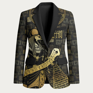 Egyptian God Thoth Blazer Ancient Mythology Ibis Wisdom Hieroglyphic